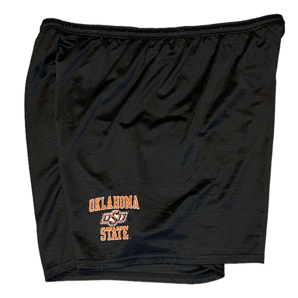 Vintage Soffe Oklahoma State Mens 2XL Black Basketball Shorts Graphic Print OSU - Picture 4 of 5